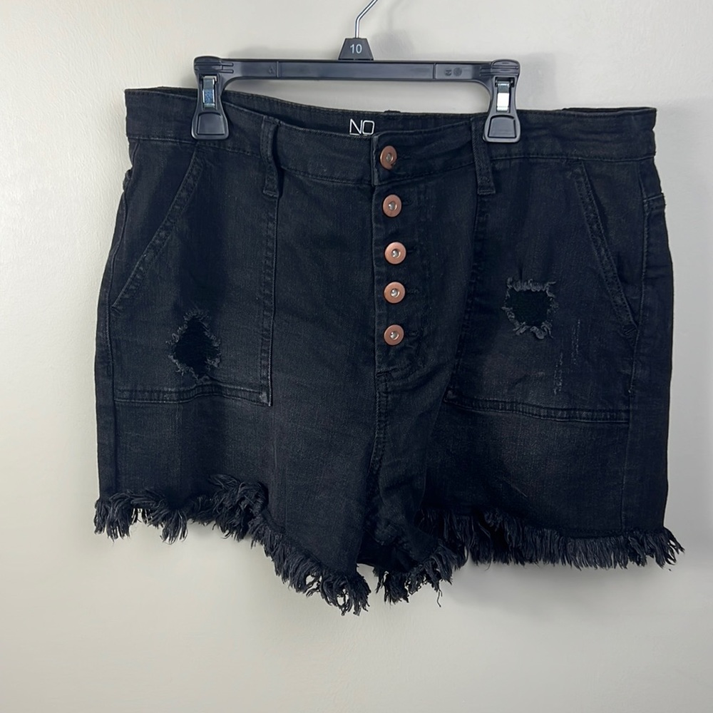 High Rise Denim Shorts